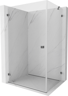 Mexen Lunar-B dušinė kabina atveriama kairė 95 x 80 cm, skaidri, ginklų metalas - 832-095-080-95-00-L