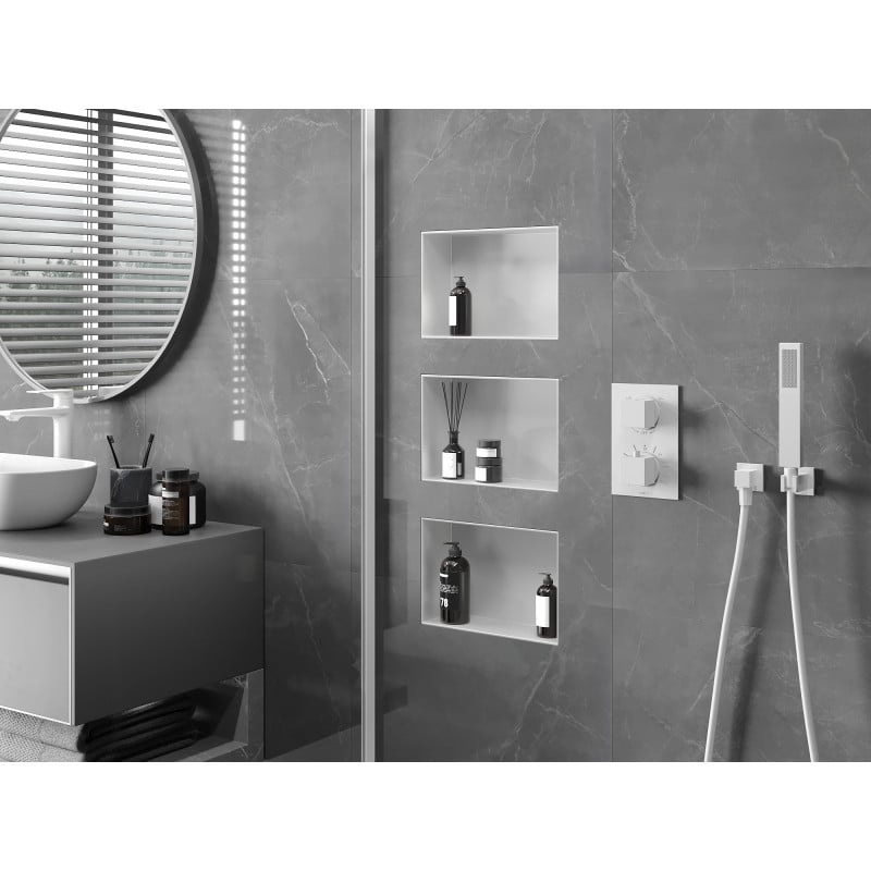 Mexen X-Wall-NR nišinis lentyna be apvado 30 x 20 cm, balta - 1921302010