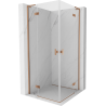 Mexen Mist-H L Duo dušas kabina atveriama 70 x 70 cm, skaidri, šlifuotas varis - 8A5L-070L-070P-65-00
