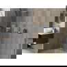Mexen X-Wall-NR įleidžiama lentyna be apvado 30 x 30 cm, inox - 1911303010