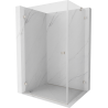 Mexen Lunar-B dušinio kabina atveriama kairė 95 x 80 cm, permatoma, šlifuotas nikelis - 832-095-080-97-00-L
