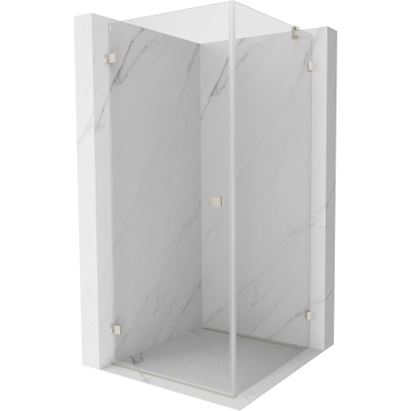 Mexen Lunar-B varstoma dušo kabina kairė 90 x 90 cm, skaidru, šlifuotas nikelis - 832-090-090-97-00-L