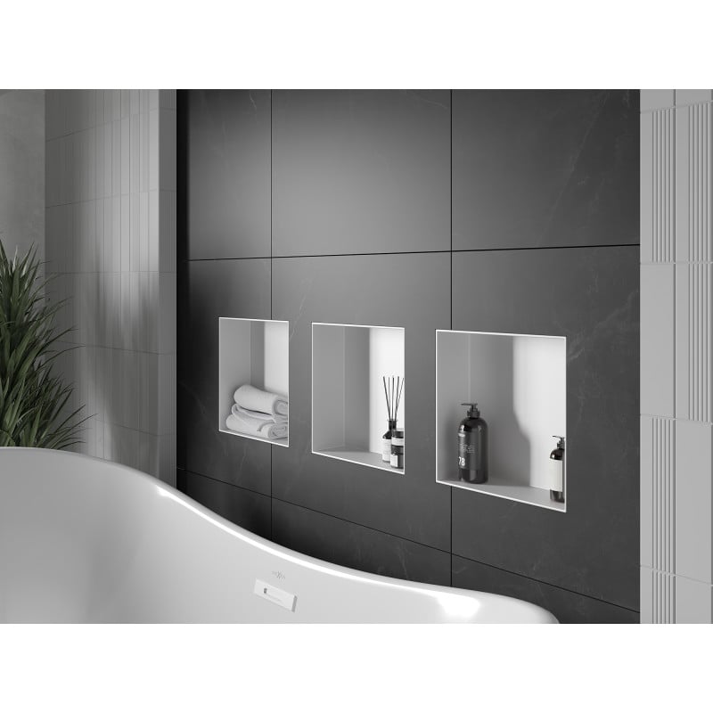 Mexen X-Wall-NR įleidžiama lentyna be rėmelio 30 x 30 cm, balta - 1921303010