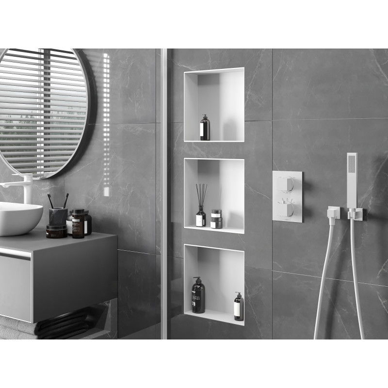 Mexen X-Wall-NR įleidžiama lentyna be rėmelio 30 x 30 cm, balta - 1921303010