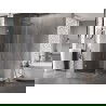 Mexen Lunar-B dušo kabina atidaroma kairė 100 x 100 cm, permatoma, šlifuotas nikelis - 832-100-100-97-00-L