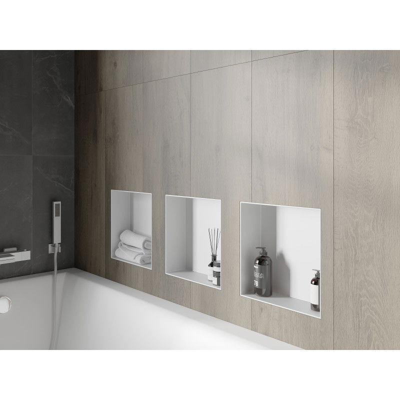 Mexen X-Wall-NR įleidžiama lentyna be rėmelio 30 x 30 cm, balta - 1921303010