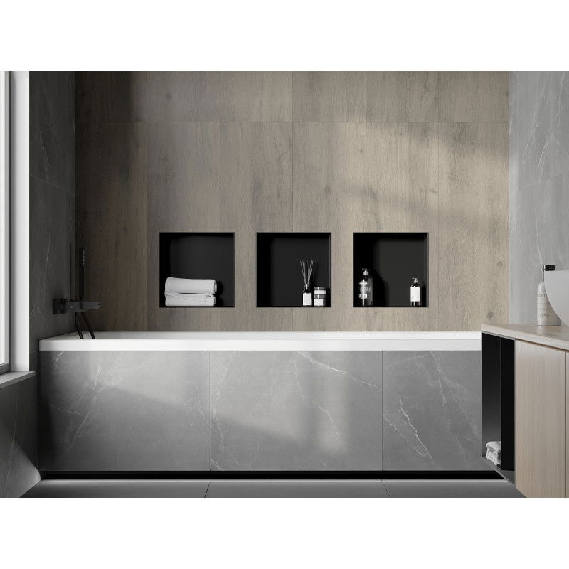 Mexen X-Wall-NR nišinė lentyna be apvado 30 x 30 cm, juoda - 1971303010