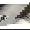 Mexen X-Wall-NR be apvado įleidžiama lentyna su lentyna 30 x 30 cm, inox - 1911303010S
