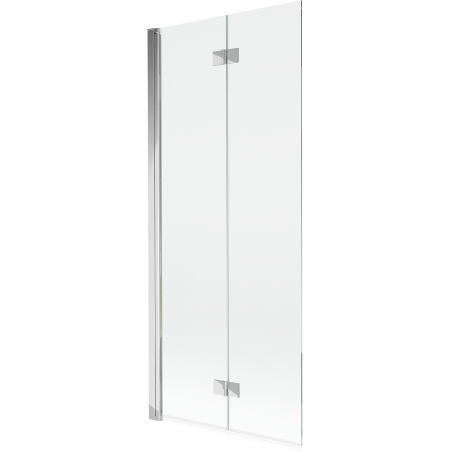 Mexen Mist vonios pertvara 2-dalių kairė 80 x 150 cm, permatoma, chromuota - 8A9-080-002-01-00-L
