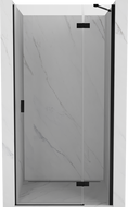 Mexen Mist-H dešrinės durys, atveriamos dešinės, 90 cm, permatomos, juodos - 8A5-090-000-70-00-P