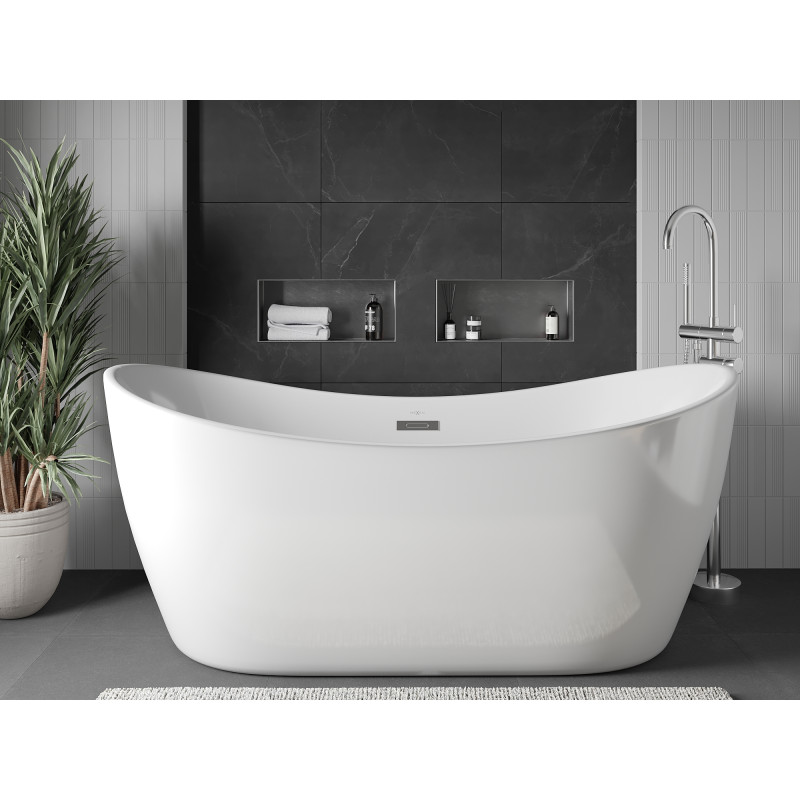 Mexen X-Wall-NR nišinė lentyna be apvado 45 x 20 cm, inox - 1911452010