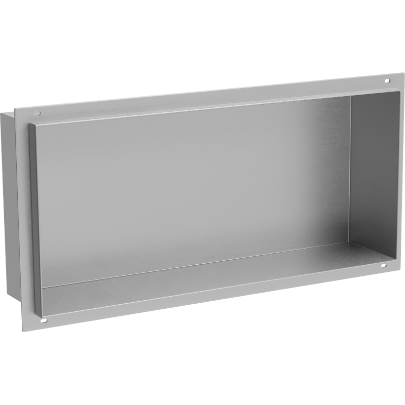 Mexen X-Wall-NR įleidžiama lentyna be apvado 45 x 20 cm, inox - 1911452010