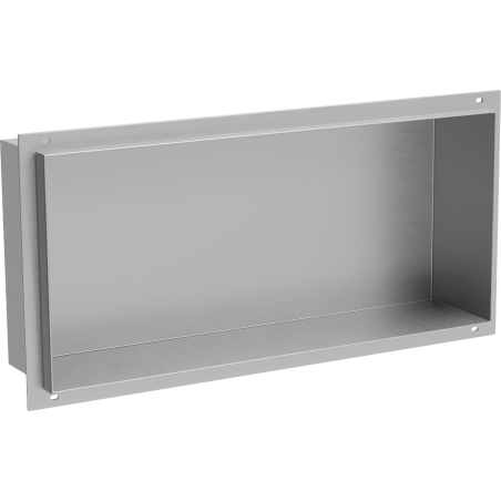 Mexen X-Wall-NR nišinė lentyna be kraštų 45 x 20 cm, inox - 1911452010