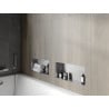 Mexen X-Wall-NR įleidžiama lentyna be apvado 45 x 20 cm, inox - 1911452010