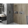Mexen X-Wall-NR įleidžiama lentyna be apvado 45 x 20 cm, inox - 1911452010
