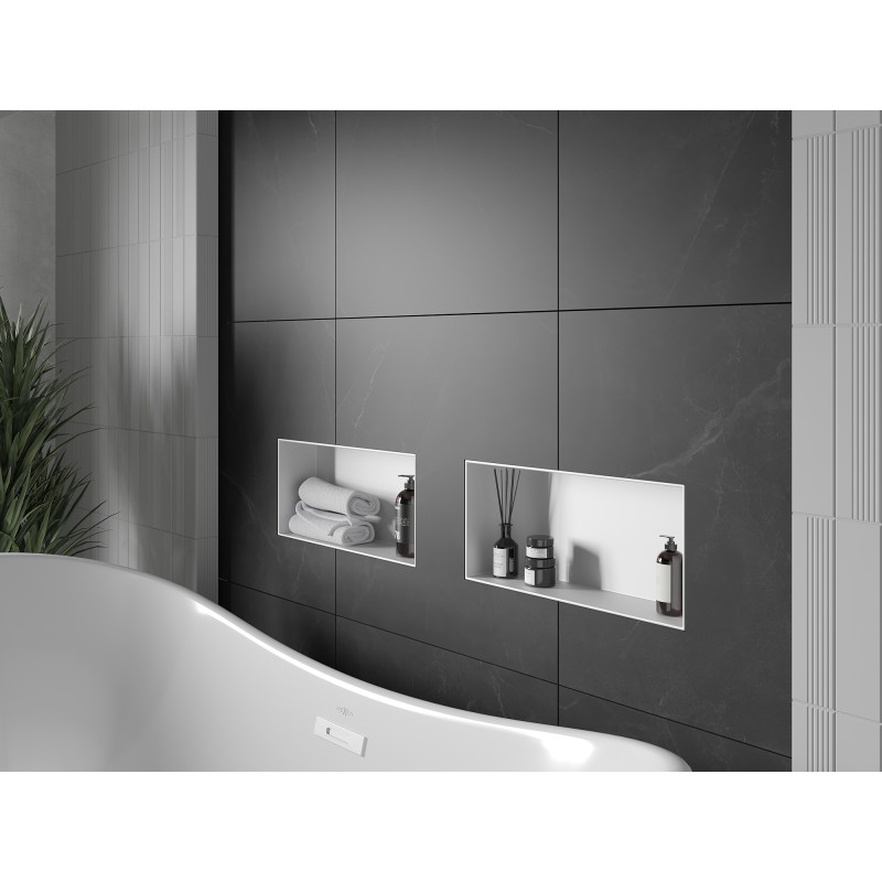 Mexen X-Wall-NR nišinis lentyna be apvado 45 x 20 cm, balta - 1921452010