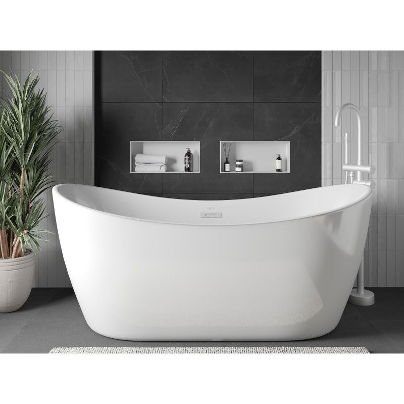 Mexen X-Wall-NR nišinė lentyna be briaunos 45 x 20 cm, balta - 1921452010