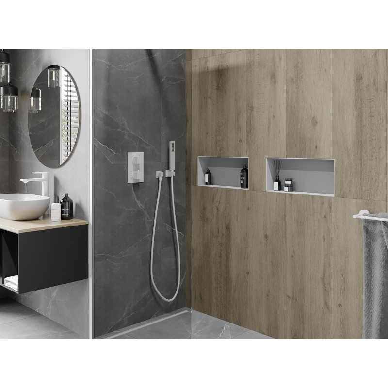 Mexen X-Wall-NR nišinis lentyna be apvado 45 x 20 cm, balta - 1921452010