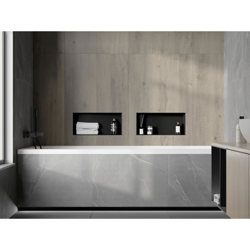 Mexen X-Wall-NR nišinė lentyna be apvado 45 x 20 cm, juoda - 1971452010