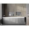 Mexen X-Wall-NR įleidžiama lentyna be apvado 45 x 30 cm, inox - 1911453010