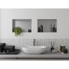 Mexen X-Wall-NR įleidžiama lentyna be apvado 45 x 30 cm, inox - 1911453010