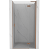 Mexen Mist-H L dešinės pusės 85 cm dušo durys, skaidrios, šlifuotas varis - 8A5L-085-000-65-00-P