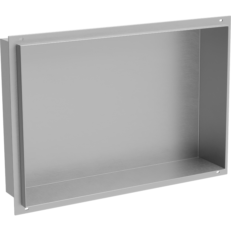 Mexen X-Wall-NR įleidžiama lentyna be apvado 45 x 30 cm, inox - 1911453010