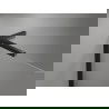 Mexen Mist-H L dešinioji varstoma dušo durys 110 cm, skaidrios, juodos - 8A5L-110-000-70-00-P