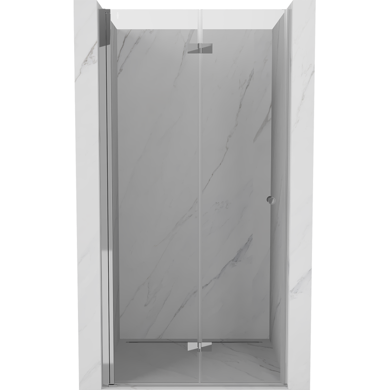 Mexen Mist-F sulankstomos dušo durys kairės 85 cm, skaidrios, chromuotos - 8A6-085-000-01-00-L
