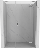 Mexen Mist-H dešinės pusės dušo durys, 155 cm, skaidrios, chromas - 8A5-155-001-01-00-P