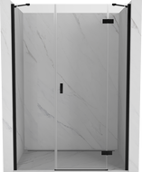 Mexen Mist-H dešinės pusės dušo durys 140 cm, skaidrus, juodas - 8A5-140-001-70-00-P
