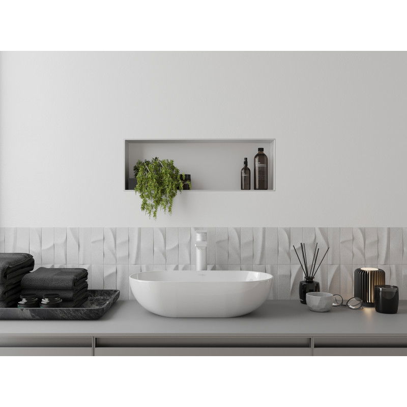Mexen X-Wall-NR nišinė lentyna be kraštų 60 x 20 cm, balta - 1921602010