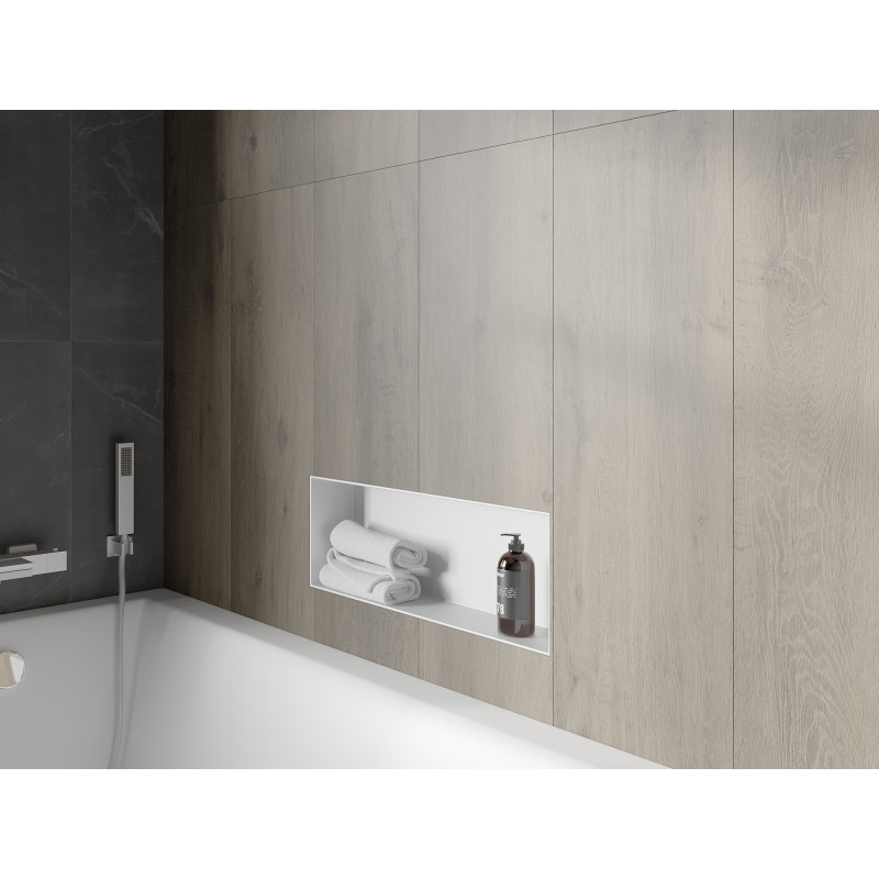Mexen X-Wall-NR nišinė lentyna be apvado 60 x 20 cm, balta - 1921602010
