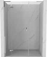 Mexen Mist-H L kairės pusės dušo durys 135 cm, skaidrios, chromas - 8A5L-135-001-01-00-L