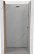 Mexen Mist-F susidarantys durys kairėje 80 cm, skaidrios, šlifuotas varis - 8A6-080-000-65-00-L