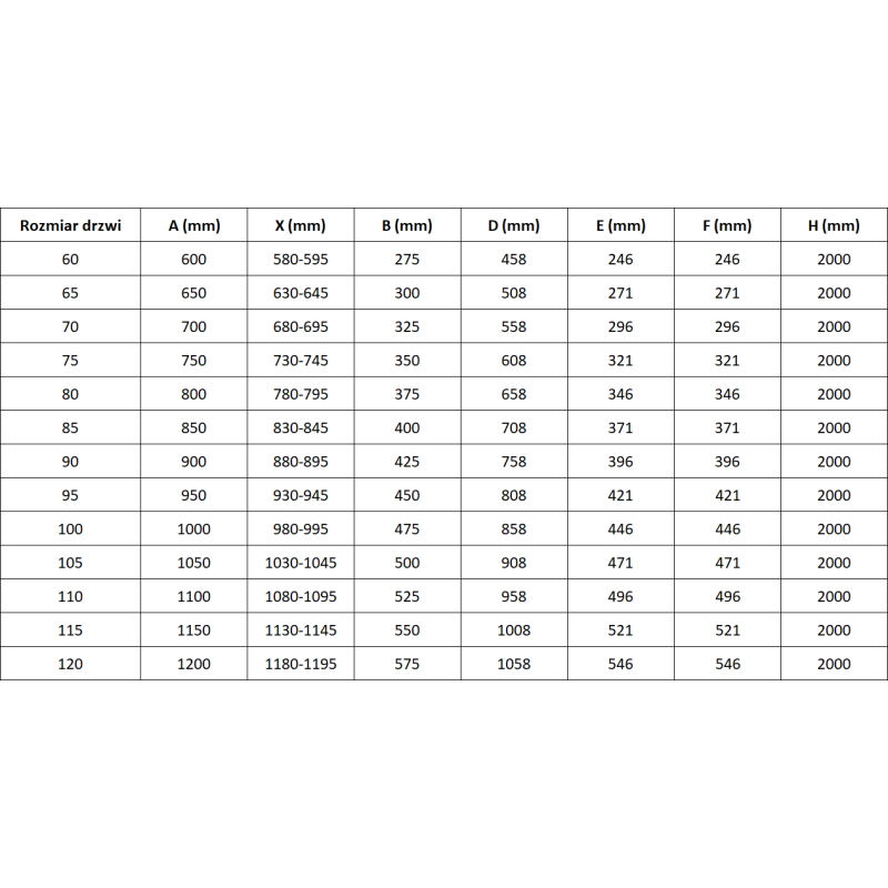 Mexen Mist-F sulankstomos dušo durys, kairės, 65 cm, skaidrios, juodos - 8A6-065-000-70-00-L