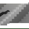 Mexen Mist-F juodos durys dušo kairinės 70 cm, juoda rėmelis, juoda - 8A6-070-000-70-70-L