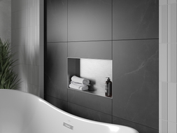 Mexen X-Wall-NR nišinė lentyna be apvado 60 x 30 cm, inox - 1911603010