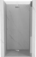Mexen Mist-F dušo durys, dešinės pusės, sulankstomos, 70 cm, skaidrios, chromuotos - 8A6-070-000-01-00-P