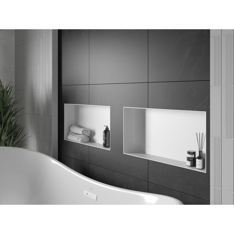 Mexen X-Wall-NR įleidžiama lentyna be apvado 60 x 30 cm, balta - 1921603010