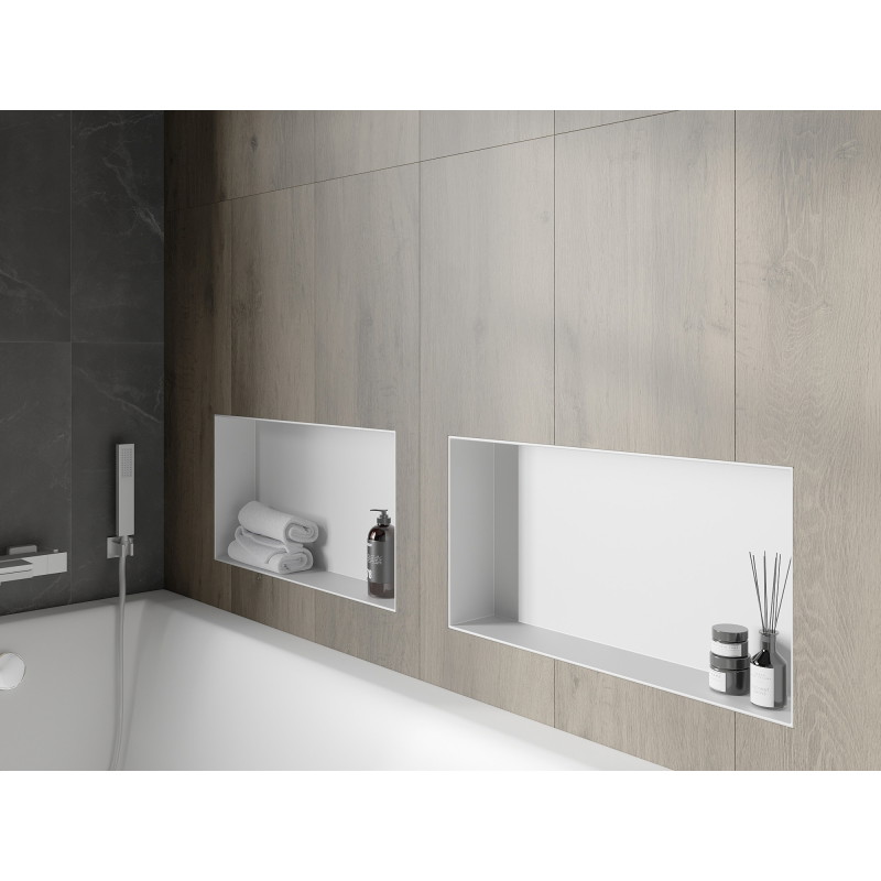 Mexen X-Wall-NR nišinė lentyna be apvado 60 x 30 cm, balta - 1921603010