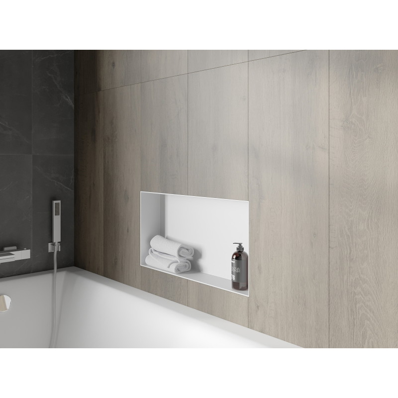 Mexen X-Wall-NR nišo lentyna be apvado, 60 x 30 cm, balta - 1921603010