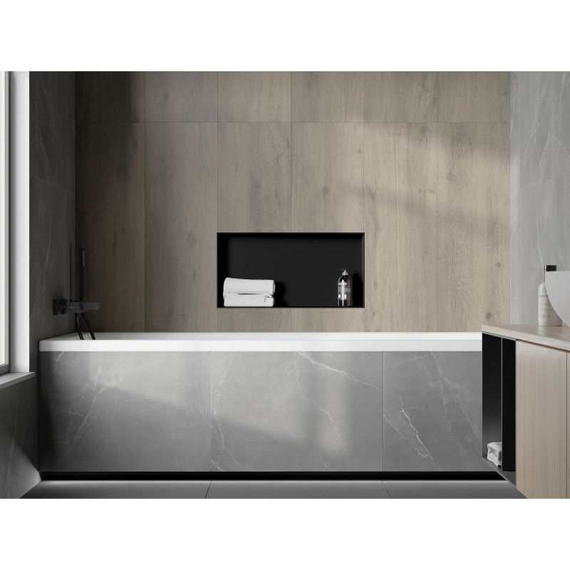 Mexen X-Wall-NR nišinė lentyna be flanšo 60 x 30 cm, juoda - 1971603010