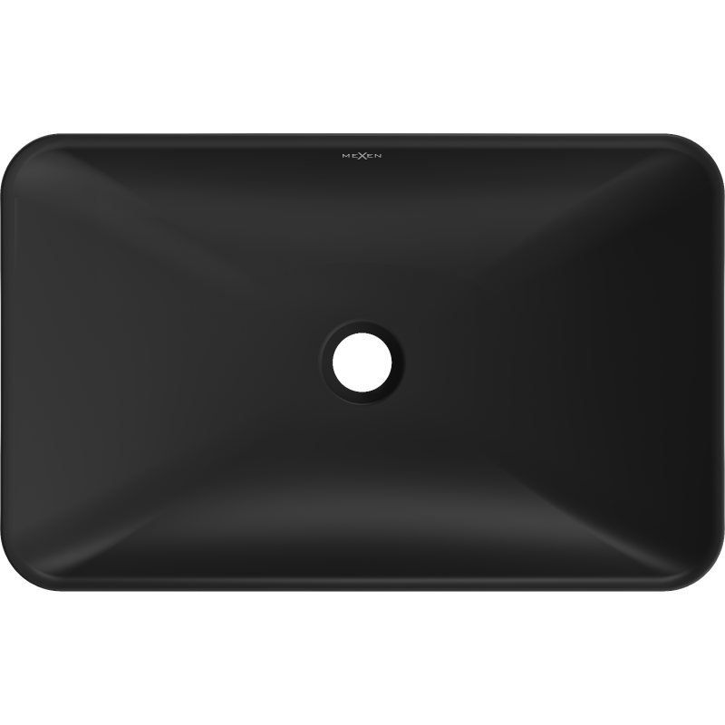 Mexen Avila stalviršio praustuvas 58 x 37 cm, juodas matinis - 21115585