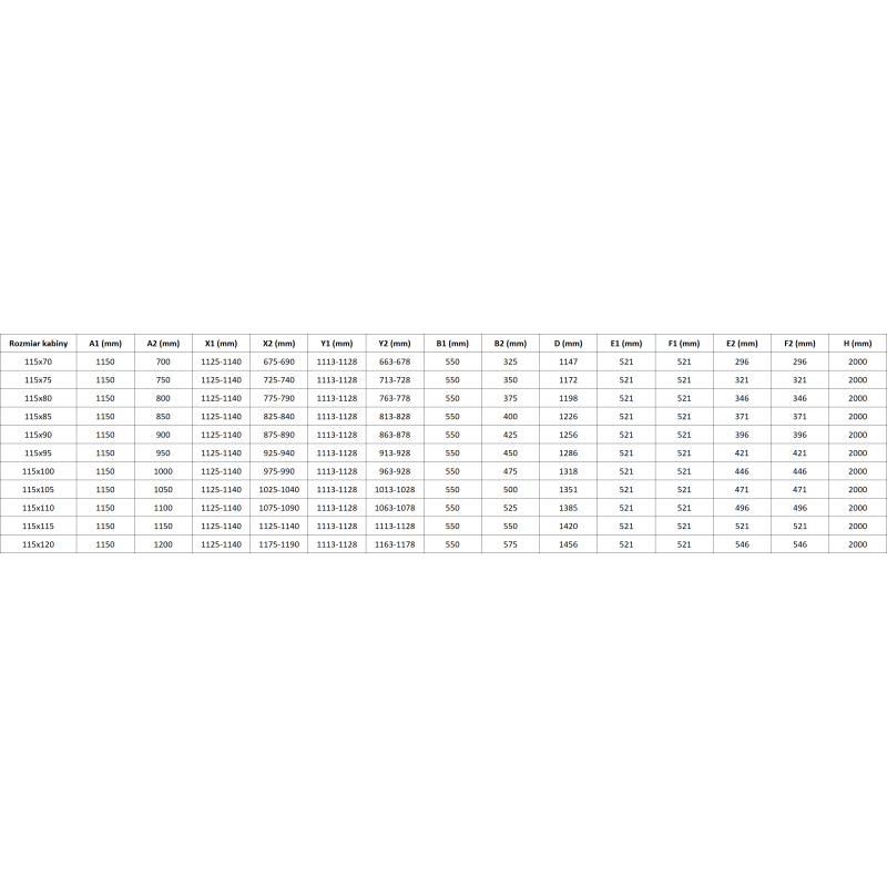 Mexen Mist-F Duo sulankstoma dušo kabina kairė 115 x 70 cm, skaidri, chromas - 8A6-115L-070P-01-00