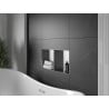 Mexen X-Wall-NR be apvado įleidžiama lentyna su lentyna 60 x 30 cm, inox - 1911603010S