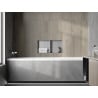 Mexen X-Wall-NR be apvado įleidžiama lentyna su lentyna 60 x 30 cm, inox - 1911603010S