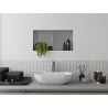 Mexen X-Wall-NR nišinė lentyna be apvado su lentyna 60 x 30 cm, inox - 1911603010S