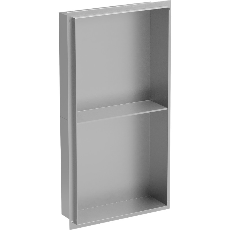Mexen X-Wall-NR nišinio tipo lentyna be apvado su lentyna 60 x 30 cm, inox - 1911603010S