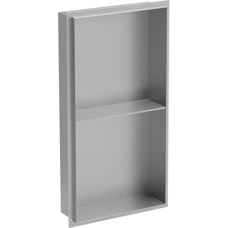 Mexen X-Wall-NR nišinė lentyna be apvado su lentyna 60 x 30 cm, inox - 1911603010S